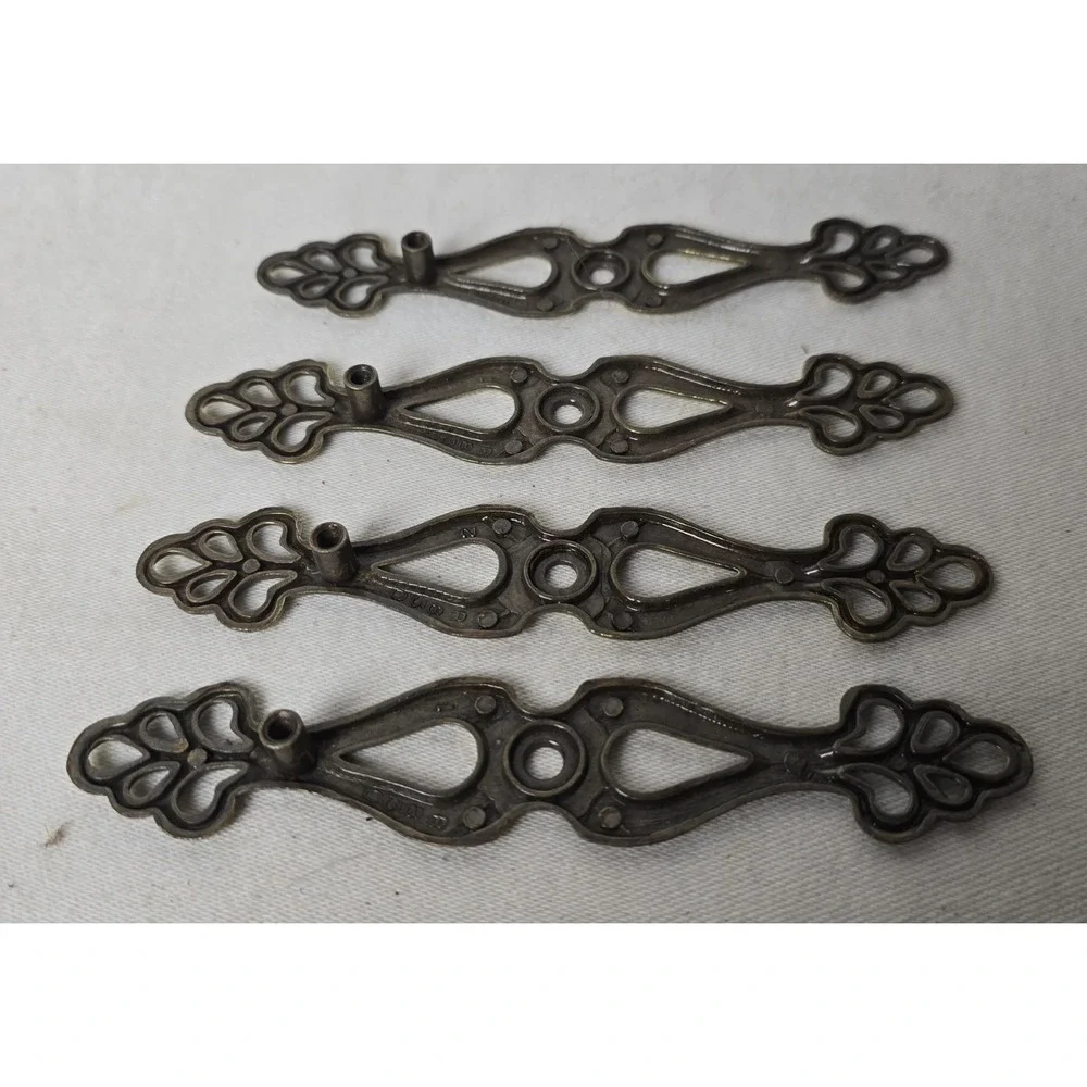 Lot Of 4 Furniture Brass‎ Plates Back Plate B834